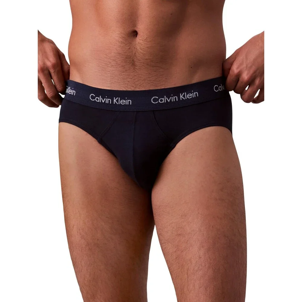 Calvin Klein Underwear Men's Small Multi Cotton Stretch Hip Brief 3-Pack JAX2135